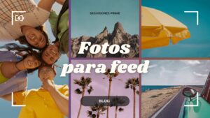 fotos em colagem com escrito "fotos para feed"