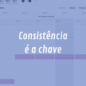 calendário de agendamento de post