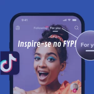 fyp do tiktok disposto em celular