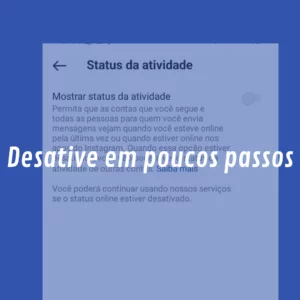 print de status de atividade de instagram em fundo azul